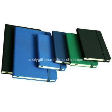 A6 / A5 Assorted Color Fabric Agenda Notebook with Elastic Strap Closure / Moleskin Agenda Notebooks